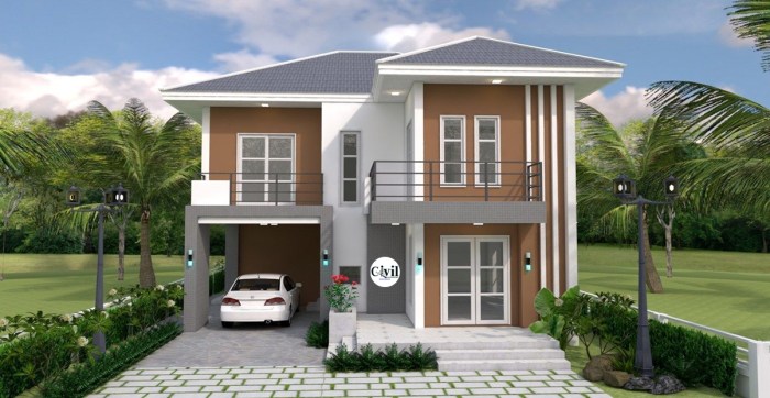 Desain rumah tingkat sederhana tapi bagus