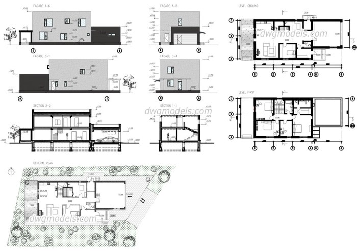 Download desain rumah minimalis dwg