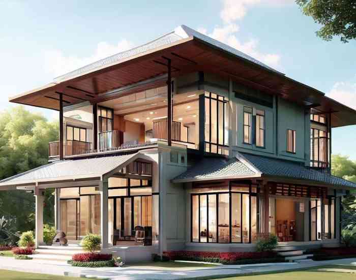 Desain rumah ukuran 40 meter 2 lantai