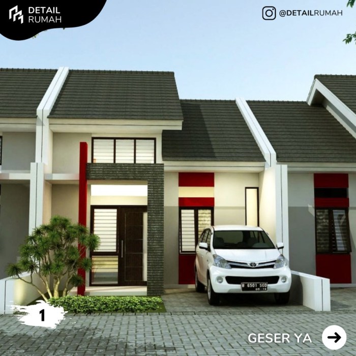 Desain rumah type 45 90