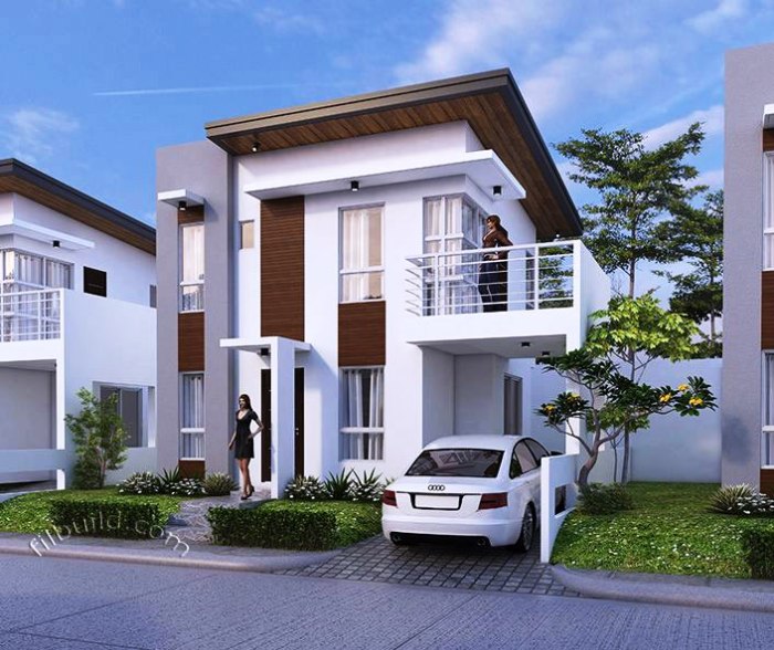 Desain rumah minimalis type 45 2 lantai