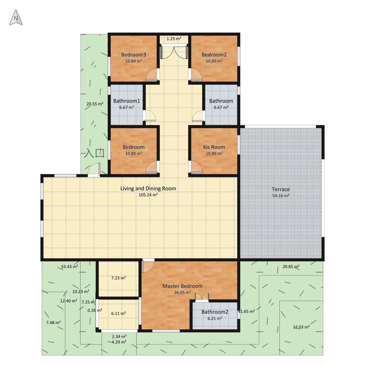 Desain rumah ukuran 300m2