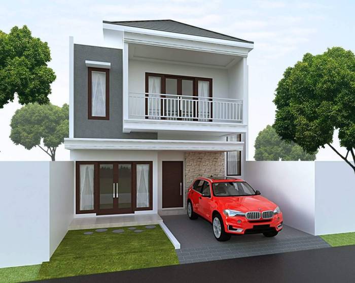 Desain rumah minimalis type 36 2 lantai